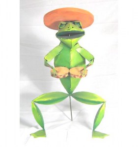 PMA-173    Frog with Drums 27″